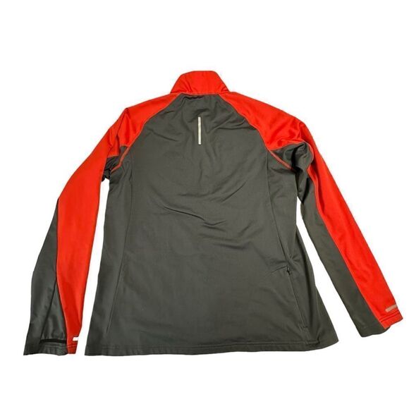 EMS orange gray 1/4 zip tech wick long sleeve pullover size women’s extra large - Picture 5 of 14